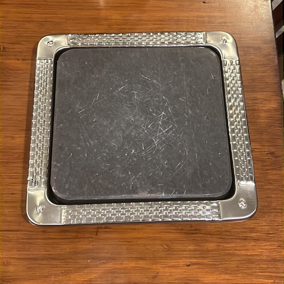 Ralph Lauren Watchband Pattern Cheese Cutting block board with knife vintage - Picture 2 of 14